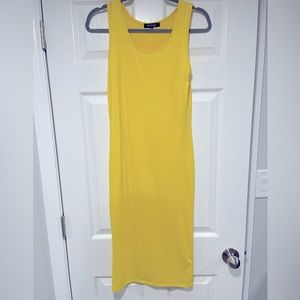 Absolutely Midi Yellow Dress  Medium